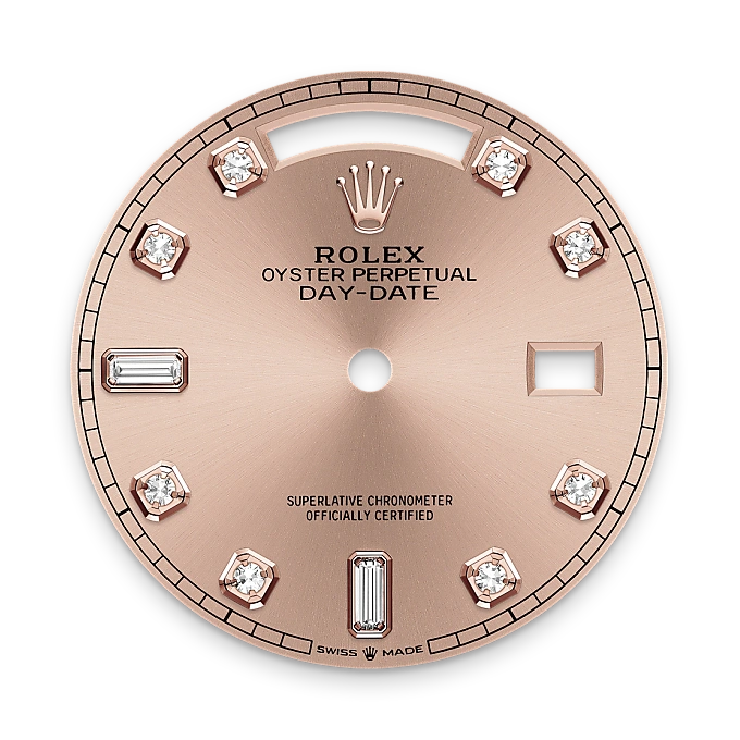 Rolex day-date em Oyster, 36 mm, ouro Everose m128235-0009 em Marcolino