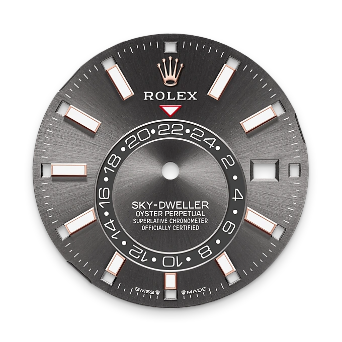 Rolex sky-dweller em Oyster, 42 mm, ouro Everose m336935-0008 em Marcolino
