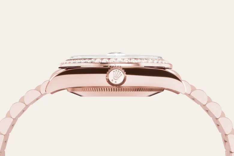 Rolex datejust em Oyster, 31 mm, ouro Everose e diamantes m278285rbr-0005 em Marcolino