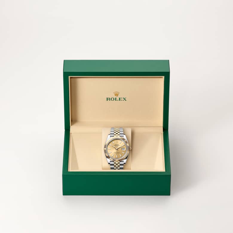 Rolex Datejust in Yellow Rolesor - combination of Oystersteel and