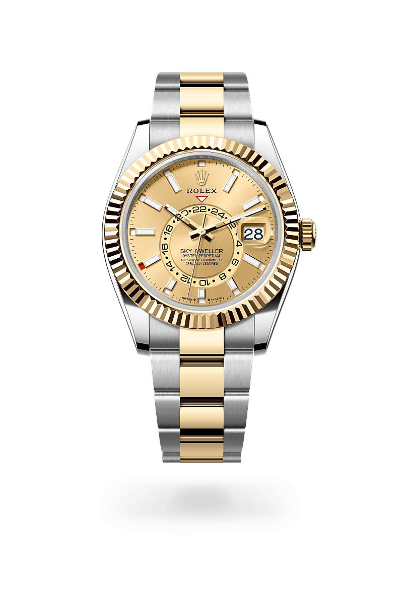Rolex Sky-Dweller in Yellow Rolesor combination of Oystersteel
