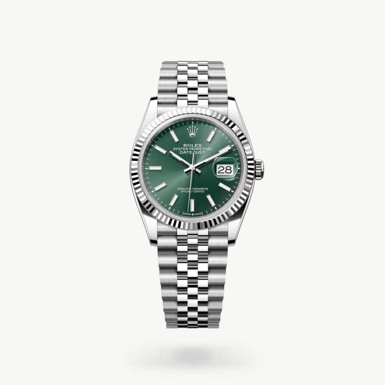 Rolex datejust em Oyster, 36 mm, aço Oystersteel e ouro branco m126234-0051 em Marcolino