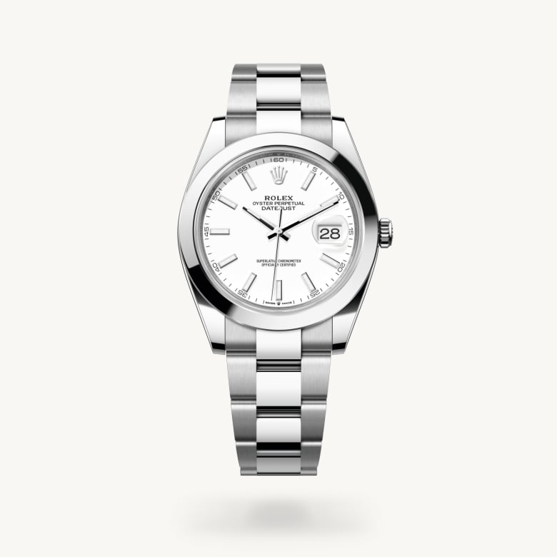 Rolex datejust em Oyster, 41 mm, aço Oystersteel m126300-0005 em Marcolino