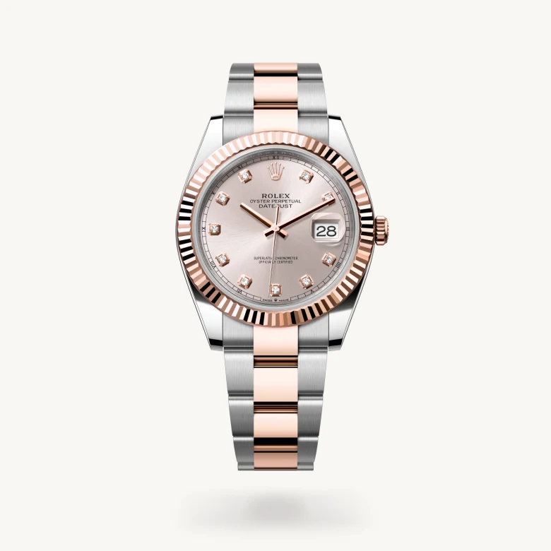 Rolex datejust em Oyster, 41 mm, Oystersteel and Everose gold m126331-0007 em Marcolino