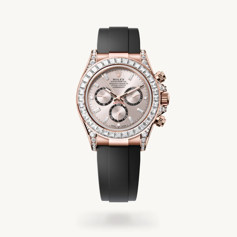 Rolex cosmograph-daytona em Oyster, 40 mm, ouro Everose e diamantes m126535tbr-0002 em Marcolino