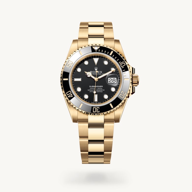 Rolex submariner em Oyster, 41 mm, ouro amarelo m126618ln-0002 em Marcolino
