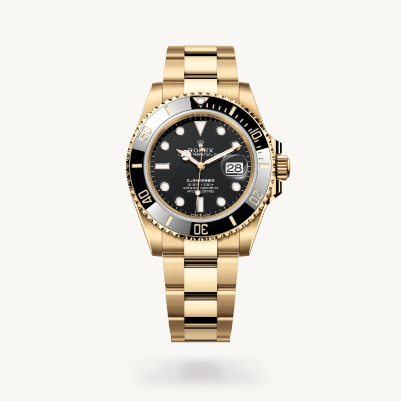 Rolex submariner em Oyster, 41 mm, ouro amarelo m126618ln-0002 em Marcolino