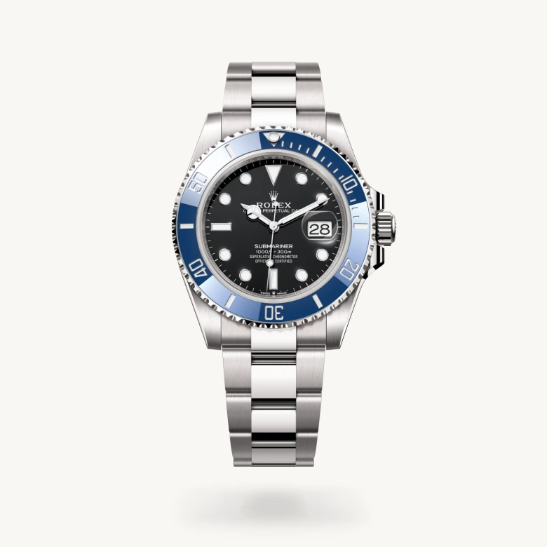 Rolex submariner em Oyster, 41 mm, white gold m126619lb-0003 em Marcolino