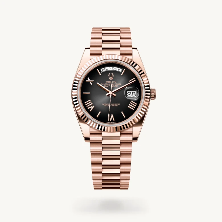 Rolex day-date em Oyster, 40 mm, ouro Everose m228235-0055 em Marcolino