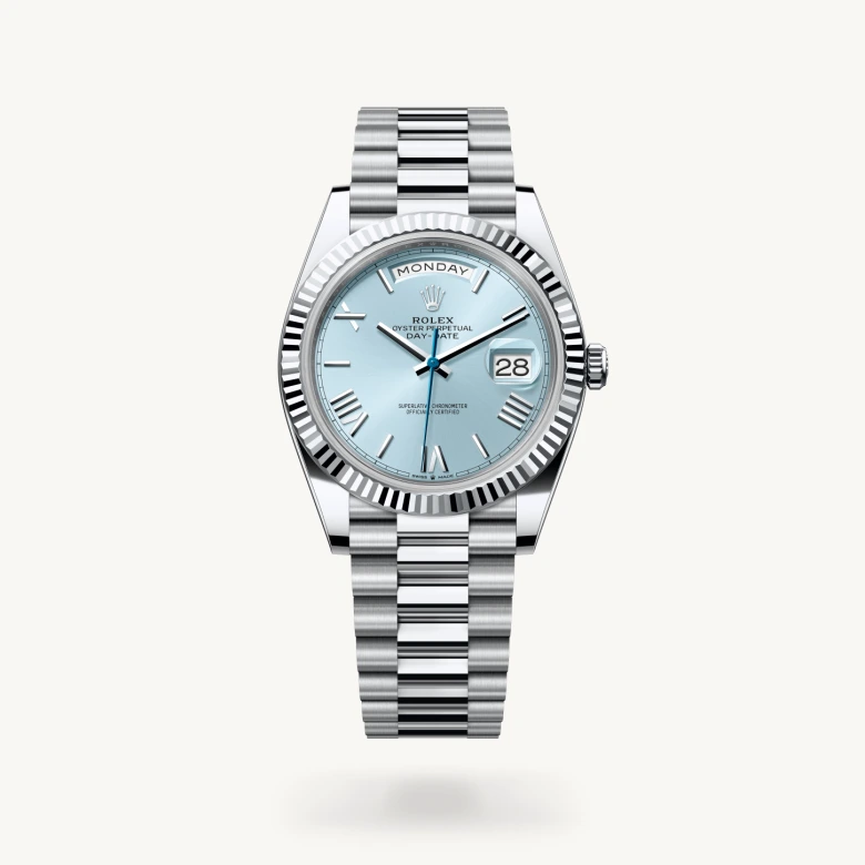 Rolex day-date em Oyster, 40 mm, platinum m228236-0012 em Marcolino
