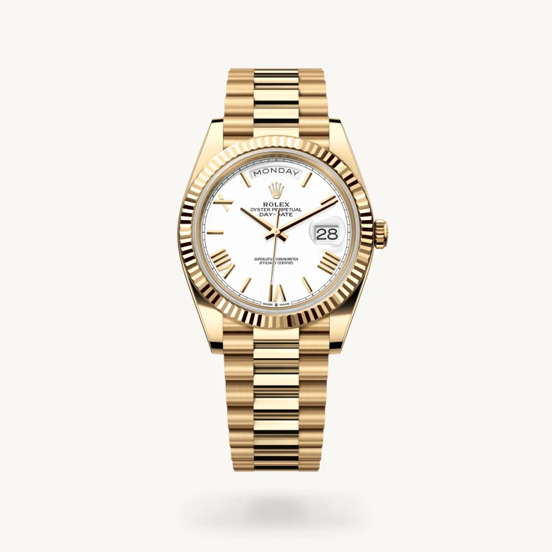 Rolex day-date em Oyster, 40 mm, yellow gold m228238-0042 em Marcolino