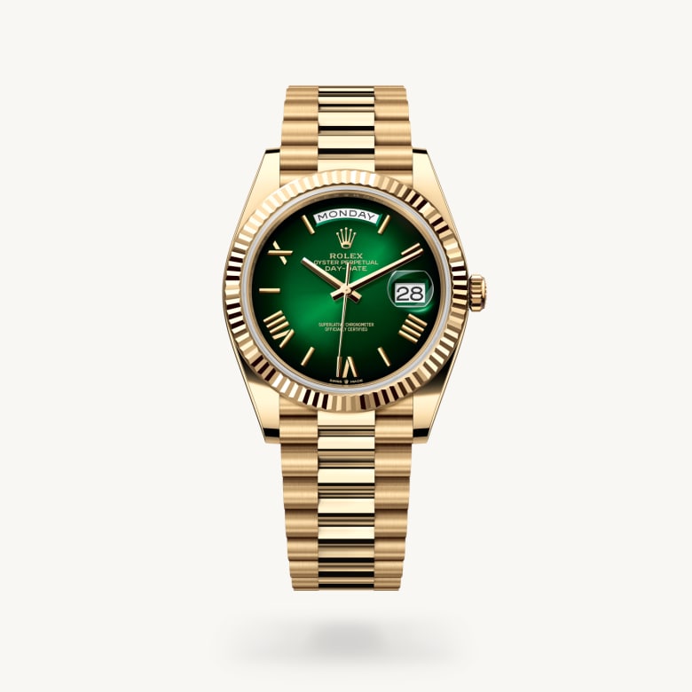 Rolex day-date em Oyster, 40 mm, ouro amarelo m228238-0069 em Marcolino
