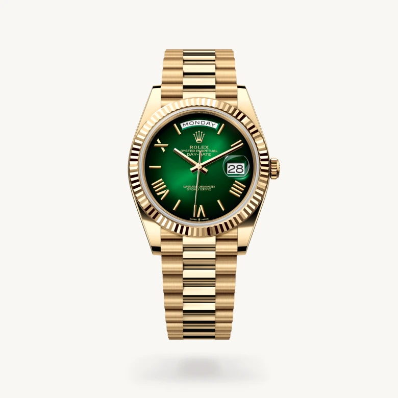 Rolex day-date em Oyster, 40 mm, ouro amarelo m228238-0069 em Marcolino