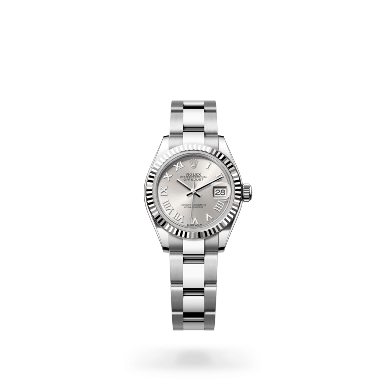 Rolex lady-datejust in Oyster, 28 mm, Oystersteel and white gold m279174-0008 at Marcolino