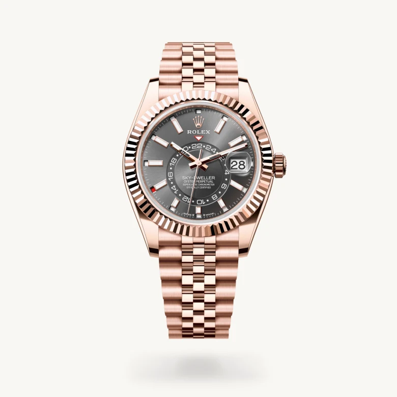 Rolex sky-dweller em Oyster, 42 mm, ouro Everose m336935-0008 em Marcolino