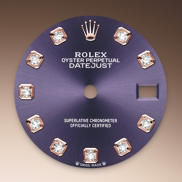 Rolex lady-datejust em Oyster, 28 mm, aço Oystersteel, ouro Everose e diamantes m279381rbr-0016 em Marcolino