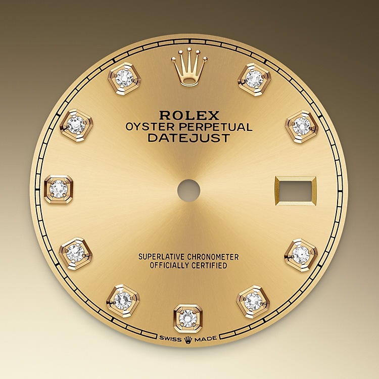Rolex datejust em Oyster, 36 mm, aço Oystersteel e ouro amarelo m126233-0018 em Marcolino