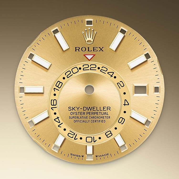 Rolex sky-dweller em Oyster, 42 mm, aço Oystersteel e ouro amarelo m336933-0001 em Marcolino