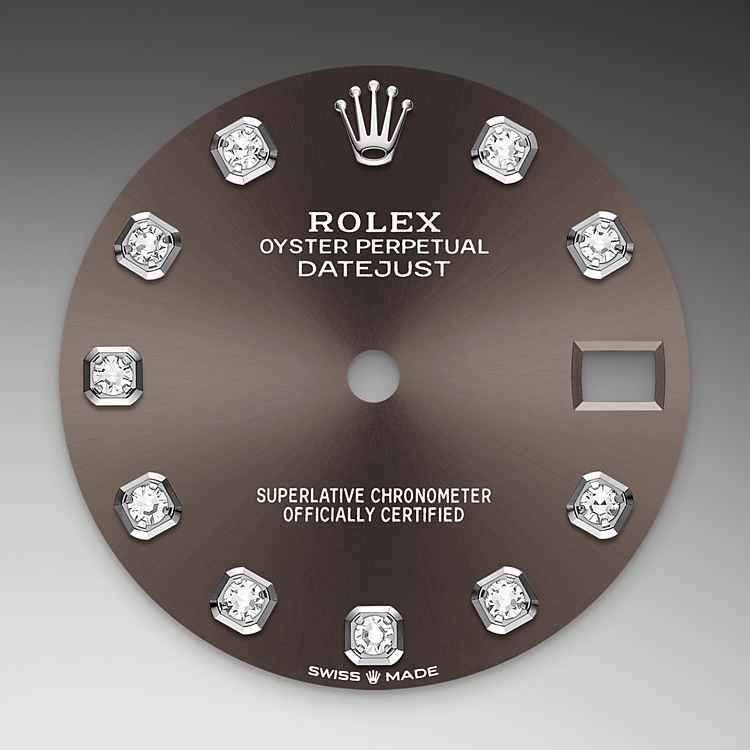 Rolex datejust em Oyster, 31 mm, ouro branco e diamantes m278289rbr-0006 em Marcolino