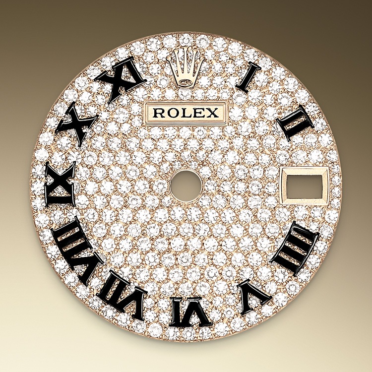 Rolex lady-datejust em Oyster, 28 mm, ouro amarelo e diamantes m279458rbr-0001 em Marcolino