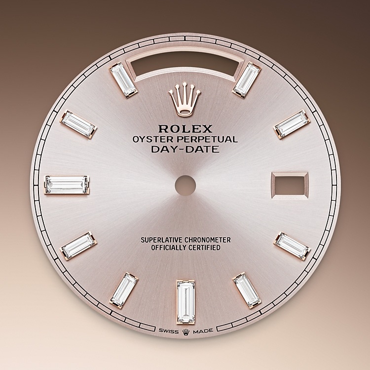 Rolex day-date em Oyster, 40 mm, Everose gold and diamonds m228345rbr-0007 em Marcolino