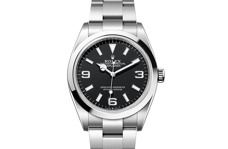 Rolex explorer em Oyster, 36 mm, aço Oystersteel m124270-0001 em Marcolino