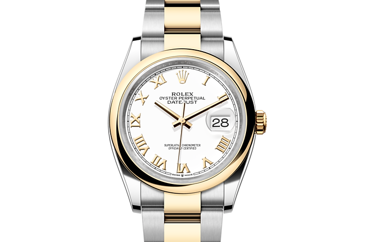 Rolex datejust em Oyster, 36 mm, Oystersteel and yellow gold m126203-0030 em Marcolino