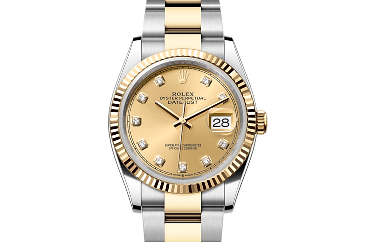 Rolex datejust em Oyster, 36 mm, Oystersteel and yellow gold m126233-0018 em Marcolino