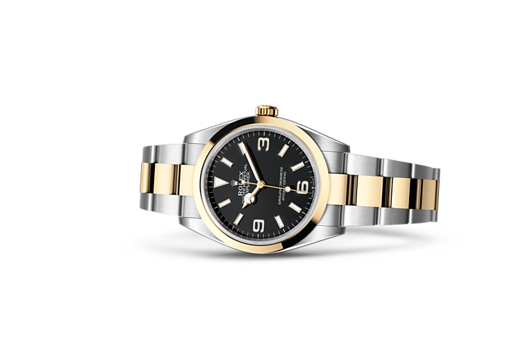 Rolex explorer em Oyster, 36 mm, Oystersteel and yellow gold m124273-0001 em Marcolino
