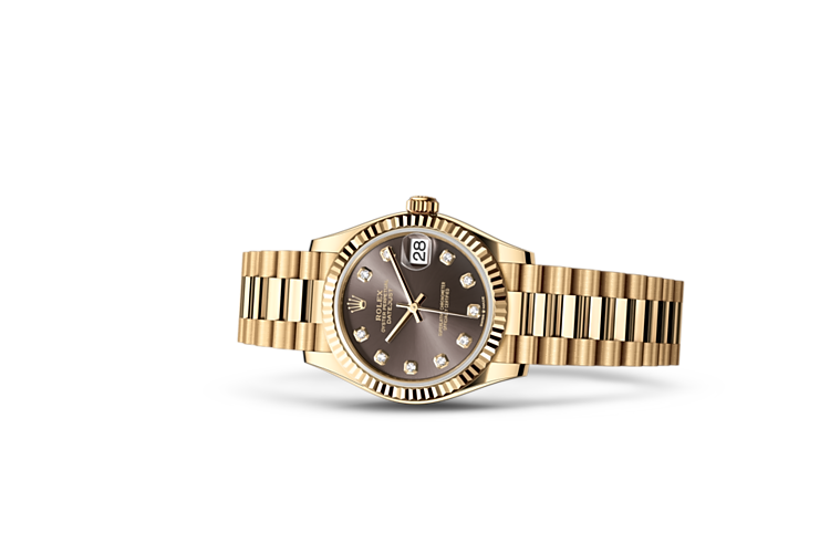 Rolex datejust em Oyster, 31 mm, yellow gold m278278-0036 em Marcolino