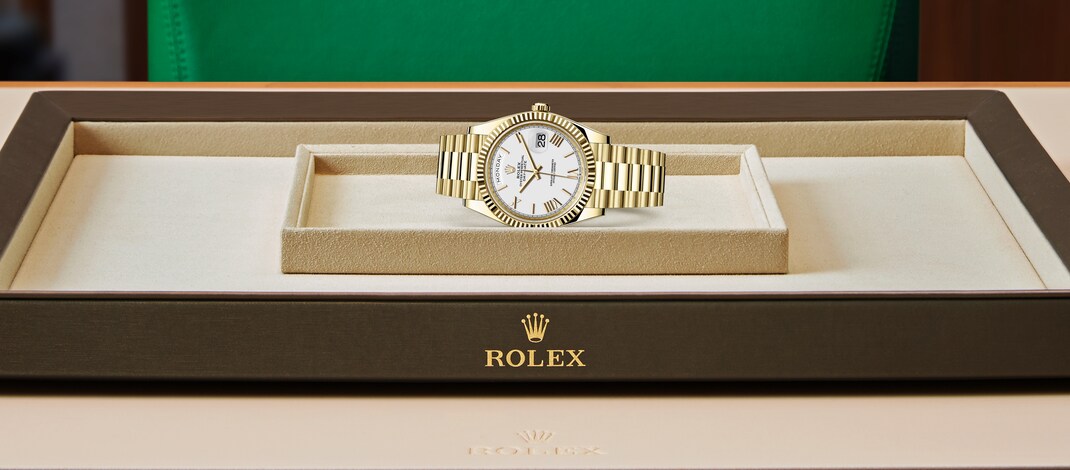 Rolex day-date em Oyster, 40 mm, yellow gold m228238-0042 em Marcolino