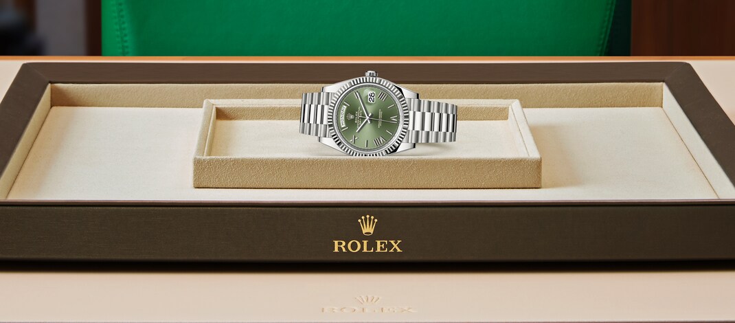 Rolex day-date em Oyster, 40 mm, ouro branco m228239-0033 em Marcolino