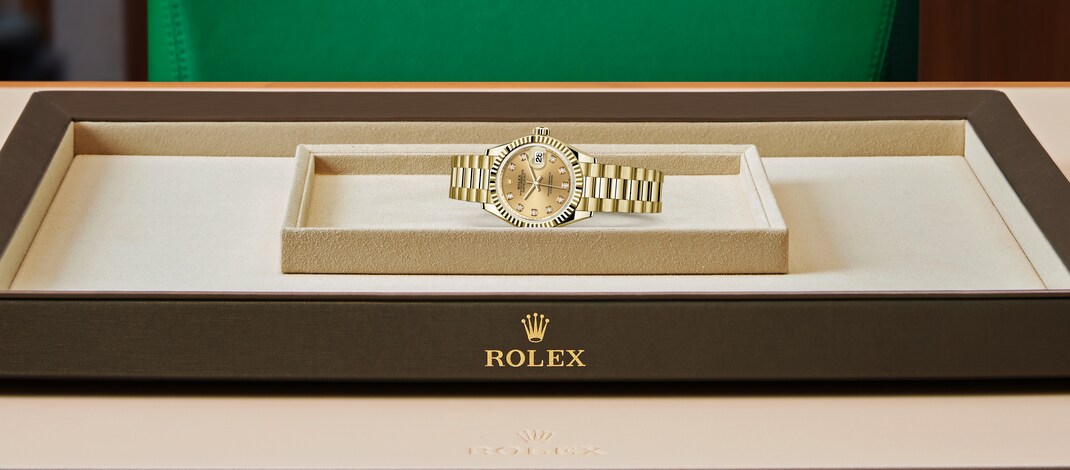 Rolex lady-datejust em Oyster, 28 mm, yellow gold m279178-0017 em Marcolino