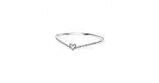 Image Bangle Sparkling Wishbone Heart