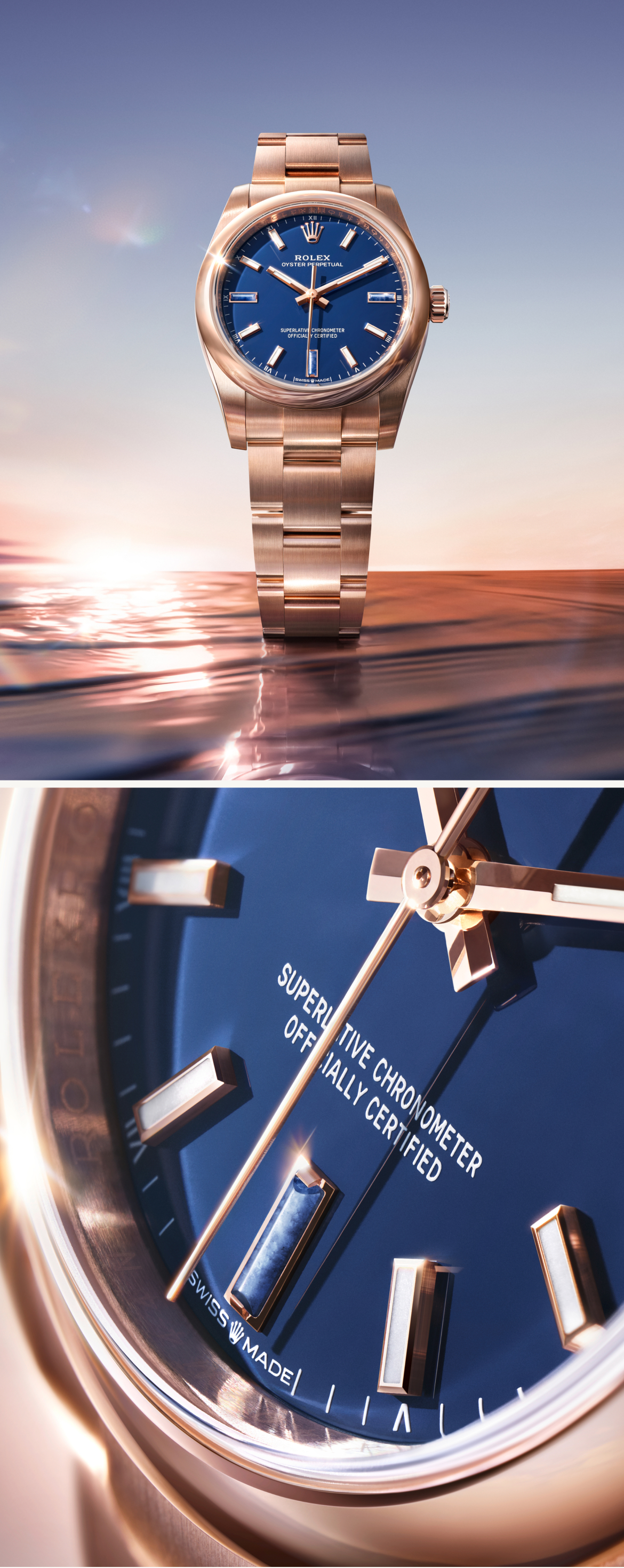 18 ct yellow gold and 18 ct Everose gold