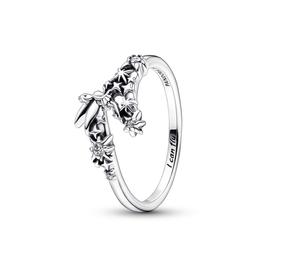 Disney Tinkerbell sterling silver ring with clear cubic zirc