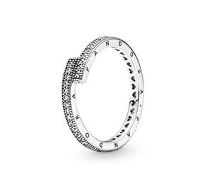 Sparkling Overlapping Ring