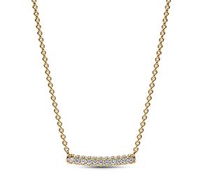 Pavé Single-row Bar Collier Necklace