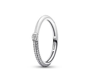 Pave & White Dual Ring