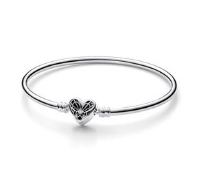 Moments Heart & Butterfly Bangle