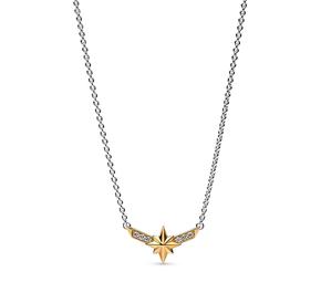 Colar Marvel Captain Marvel Octogram Star Two-tone