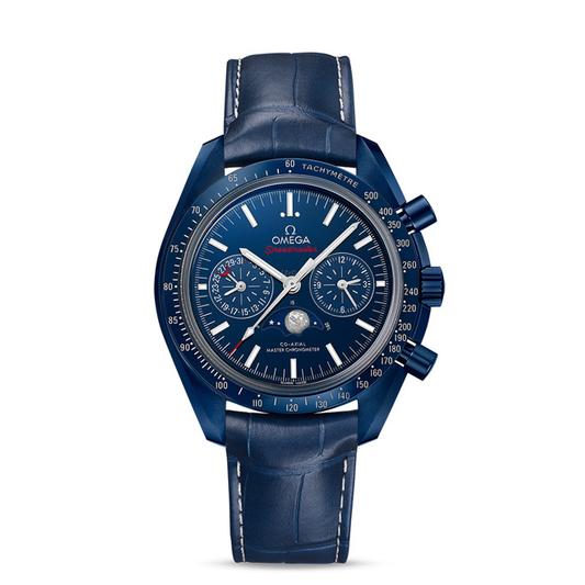 Omega Speedmaster Moonwatch Blue Side of the Moon - vista frontal 30493445203001
