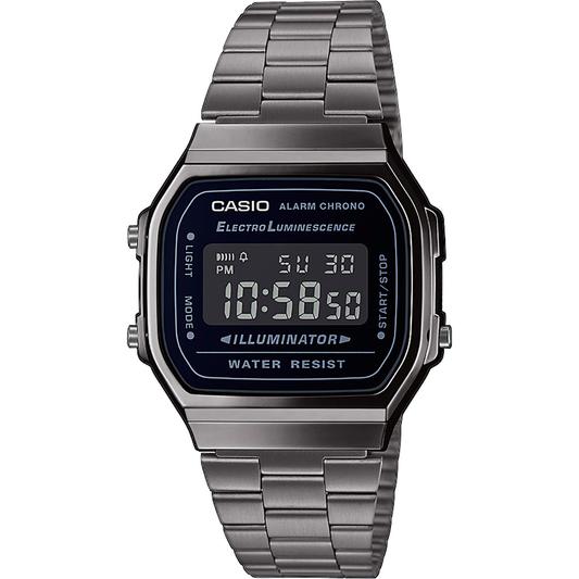 CASIO VINTAGE A168 Grey metallic - vista frontal A168WEGG-1BEF