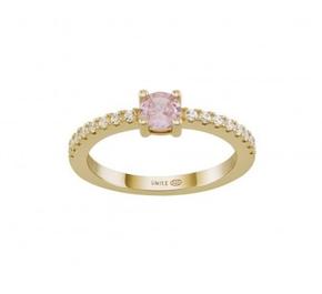 ANEL UNIKE PINK SOLITAIRE GOLD 12