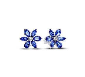 Herbarium cluster sterling silver stud Brincos with princess