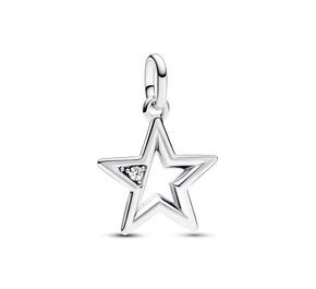 Conta Medalhão Estrela Brilhante Pandora ME