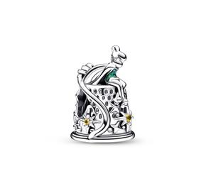 Disney Tinkerbell sterling silver charm with blazing yellow