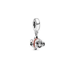 Disney Nemo sterling silver dangle with orange