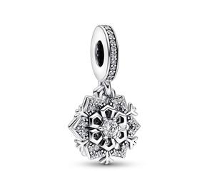 Sparkling Snowflake Double Dangle Charm