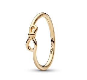 Infinity 14k gold-plated ring